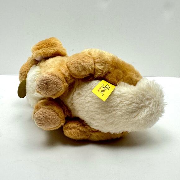 Miyoni by Aurora Tan White Lop Eared Rabbit Bunny 9" Plush Stuffy Stuffie - Picture 6 of 9